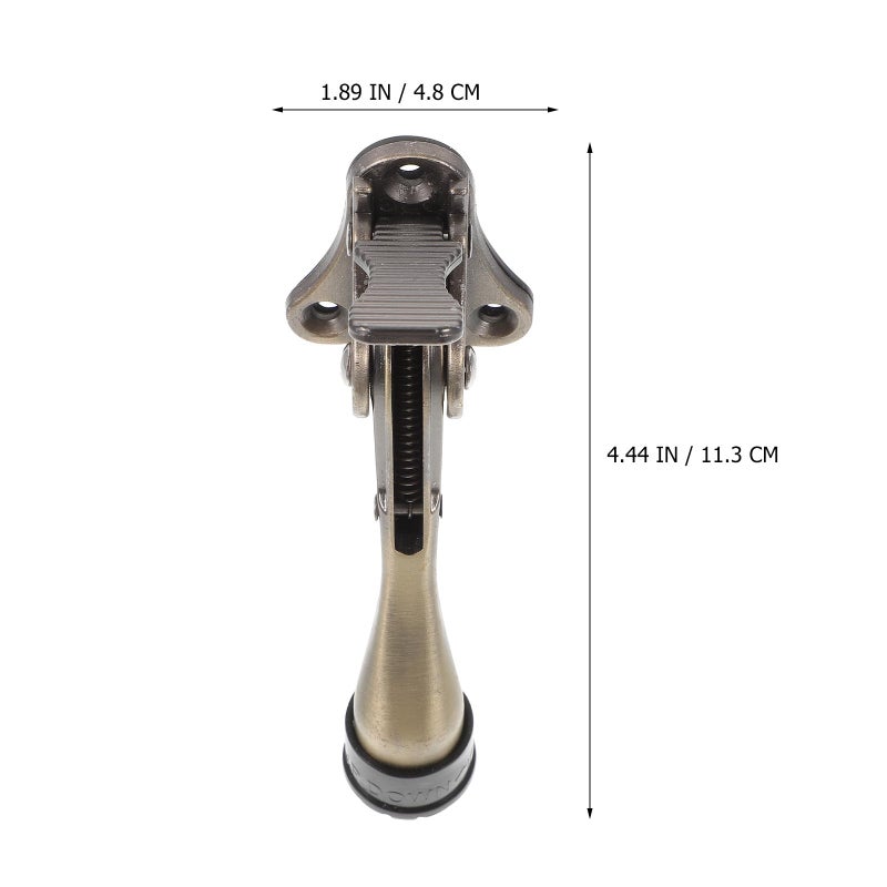 Antique Bronze Semi Automatic Door Stopper Heavy Duty Floor Holder For Office Home - Image 3