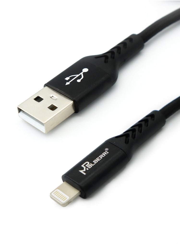 mpBLBERRI Lightning USB Metal Cable 2M | mpBLBERRI BLB-U327  - Image 2