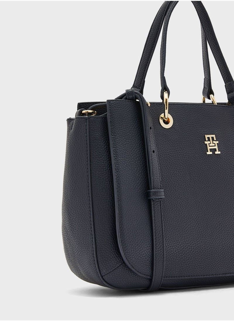 TOMMY HILFIGER - Emblem Satchel - Image 1