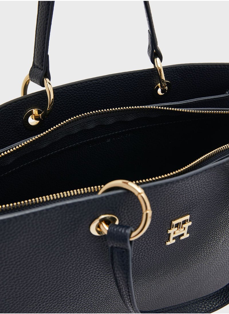 TOMMY HILFIGER - Emblem Satchel - Image 1