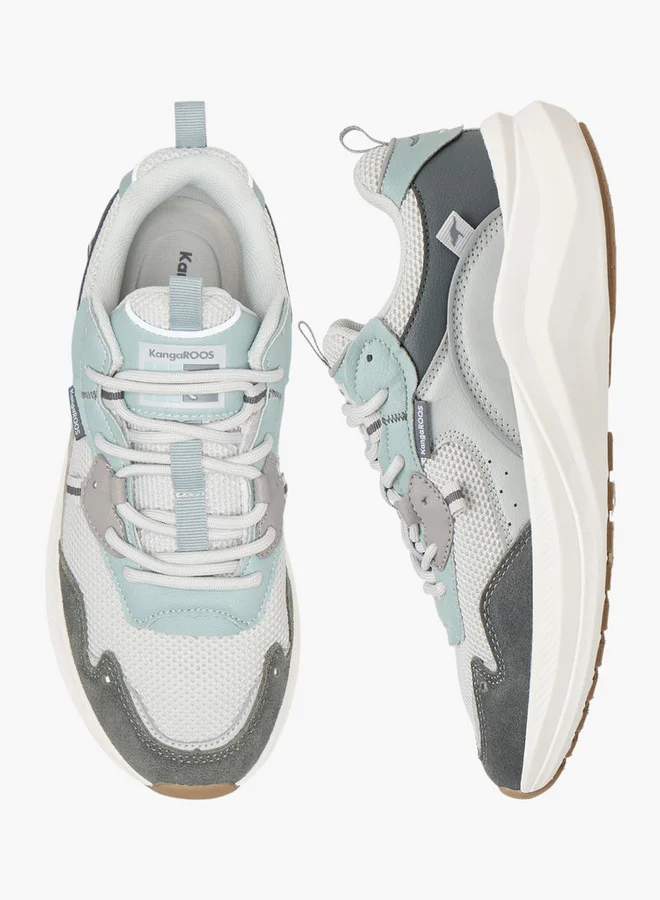 كانغاروس Women's Panelled Lace-Up Sports Shoes