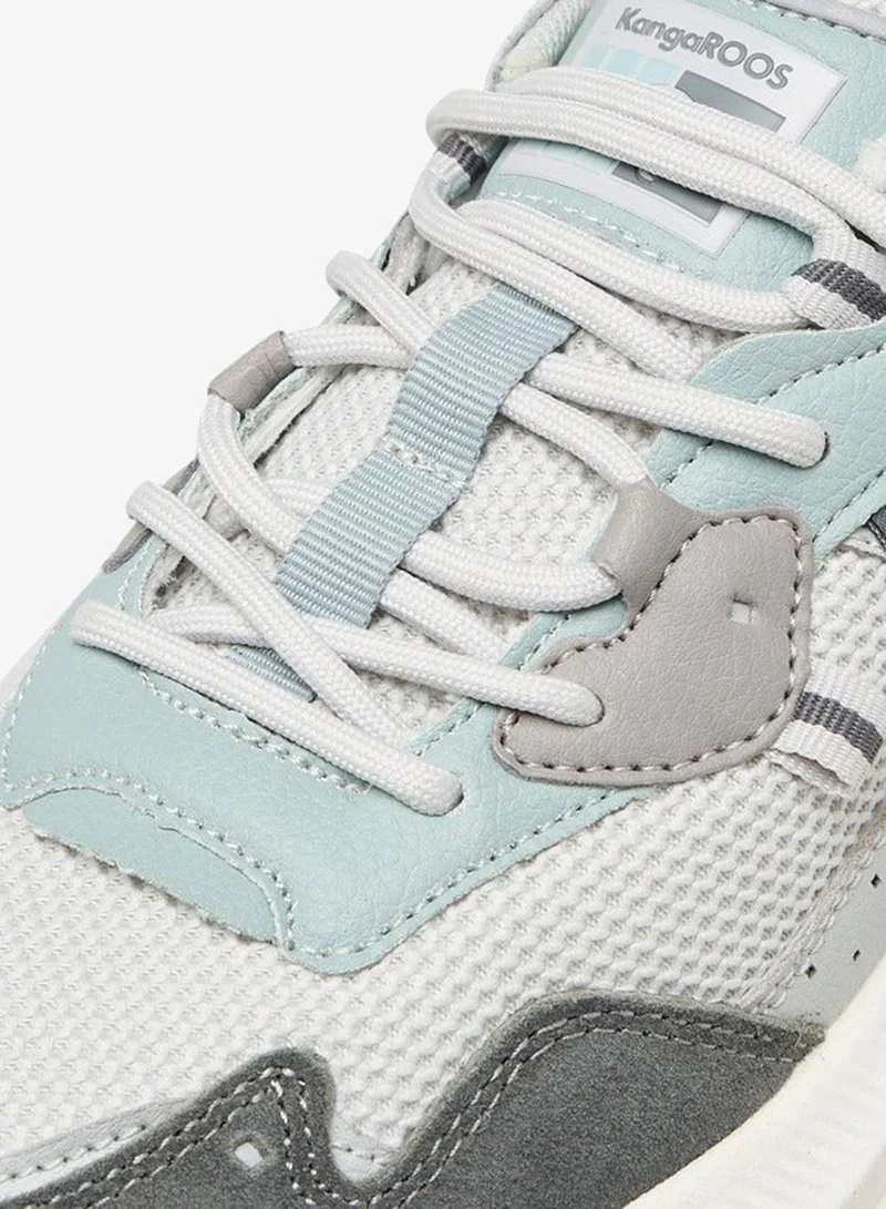 kangaROOS GREY Women's Panelled Lace-Up Sports Shoes for Women | Best Price UAE