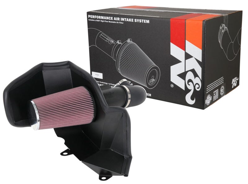 K+N K&N Cold Air Intake Kit: Increase Acceleration & Engine Growl, Guaranteed to Increase Horsepower up to 13HP: Compatible with 3.6L, V6, 2017-2020 CADILLAC/CHEVROLET/GMC (XT5, Blazer, Acadia), 63-3115 - Image 1