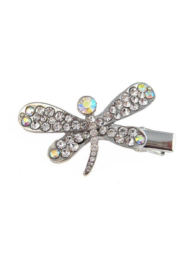 A-Ha Coraline Crystal Dragonfly Hair Clip Hair Pin Clear (H31) - Image 1