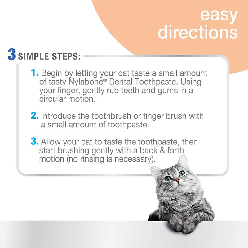 Nylabone Advanced Oral Care Cat Dental Kit, 3 Count - Image 3