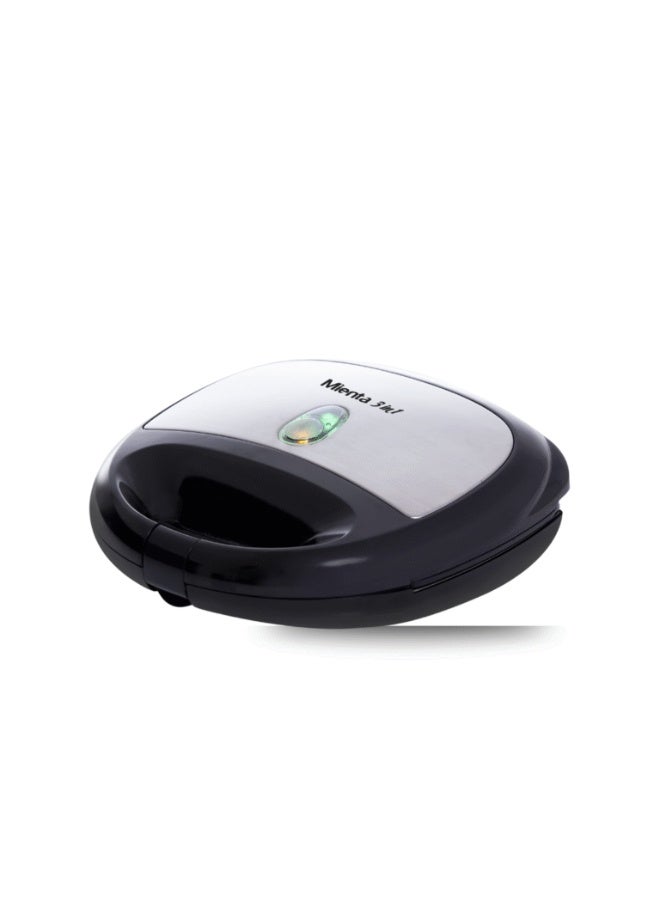 ميانتا صانعة الساندويتشات 750 وات 3 في 1 – SM27409A – فضي - Image 1