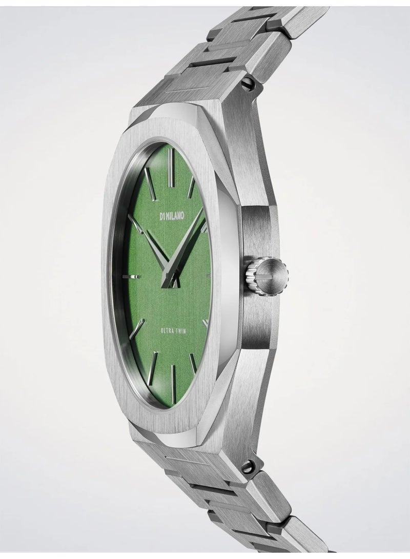 D1 MILANO Ultra Thin Moss unisex watch Green Dial Stainless Steel 40mmD1-UTBJ06 - Image 3