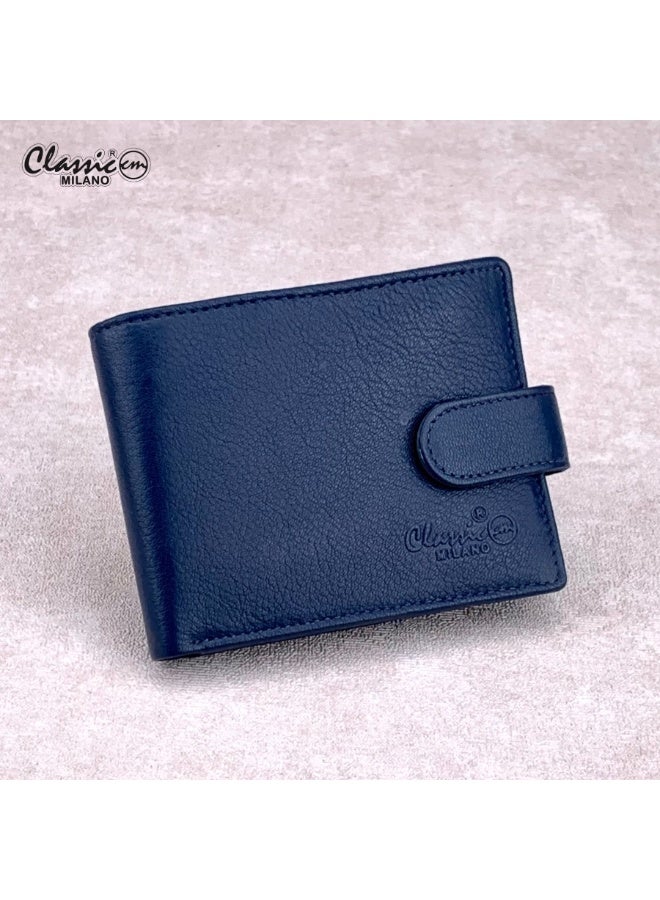 Classic Milano Men’s Wallet – Slim Bifold Leather Wallet for Men with RFID Blocking, Multiple Card Slots & Middle Zip – Stylish Mens Purse Wallets Gift for Husband, Father - Image 1