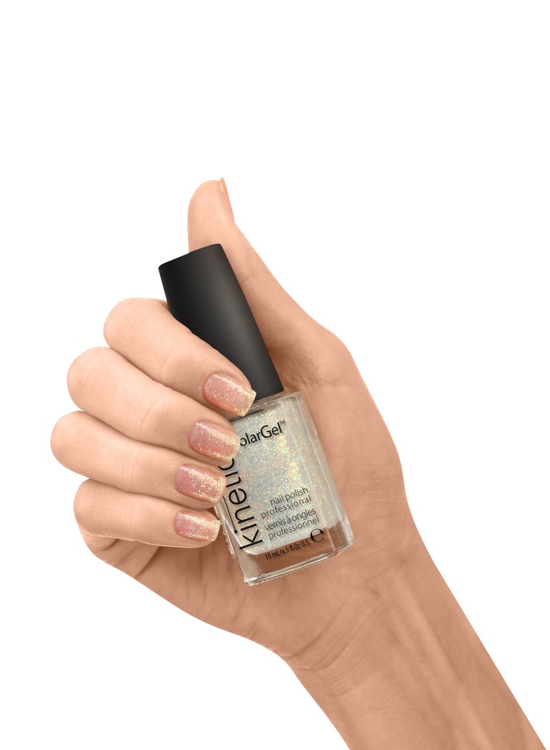 KINETICS طلاء أظافر سولارجل المحترف 15 مل | #101 غبار الجنية الفضي - Image 2