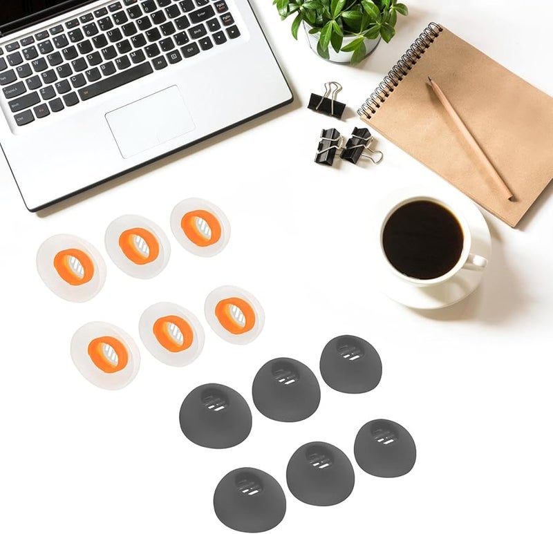 Transparent White Replacement Eartips For Buds Air Wireless Earphones 3 Sizes 1 Set - Image 3