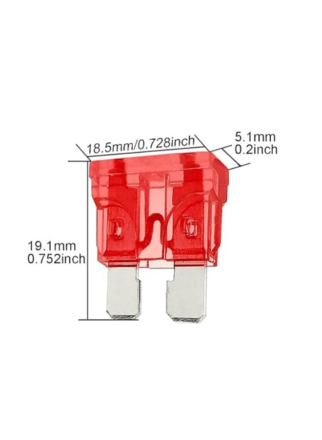 Lynacz Original 10 AMP ATC Car Fuse Set of 5 – Automotive Blade Fuse for Car Protection, Overload Safety, Short Circuit Protection, Universal Fuse Replacement, Red Plastic Durable High Performance - Image 4