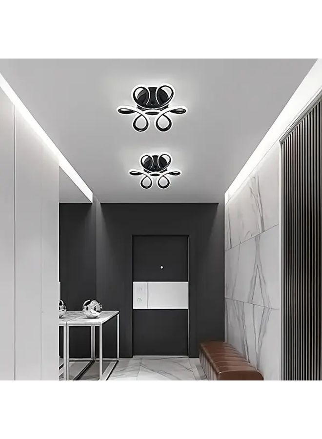 LED Ceiling Light White Modern Leaf Shaped Ceiling Lamp 3000 6000K Hardwired 110 240V for Hallway Entrance Staircase Corridor Porch - Image 5