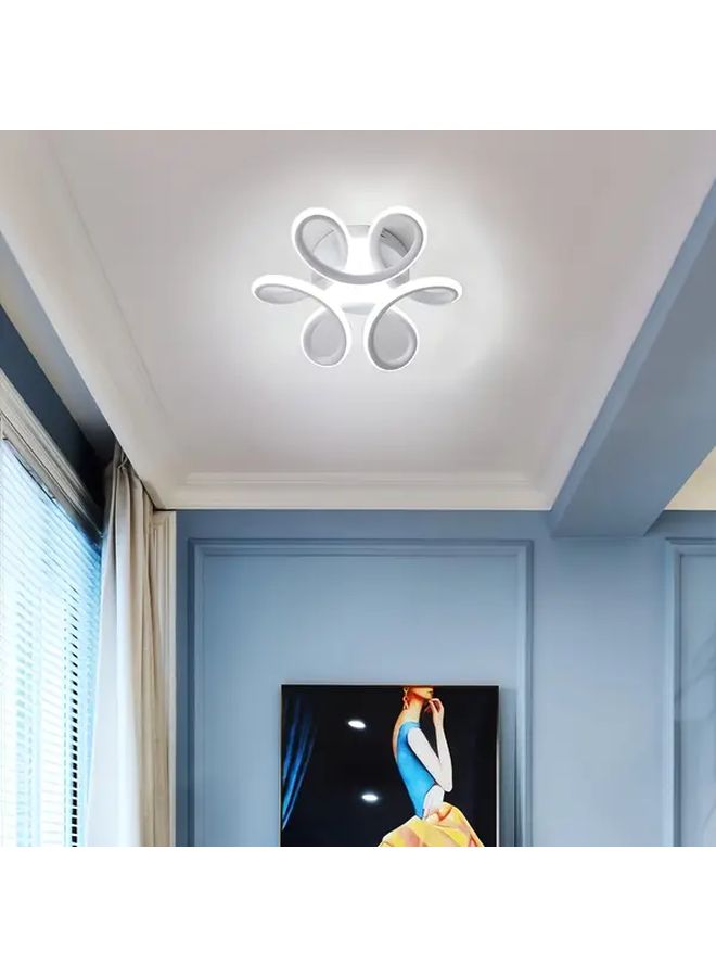 LED Ceiling Light White Modern Leaf Shaped Ceiling Lamp 3000 6000K Hardwired 110 240V for Hallway Entrance Staircase Corridor Porch - Image 4