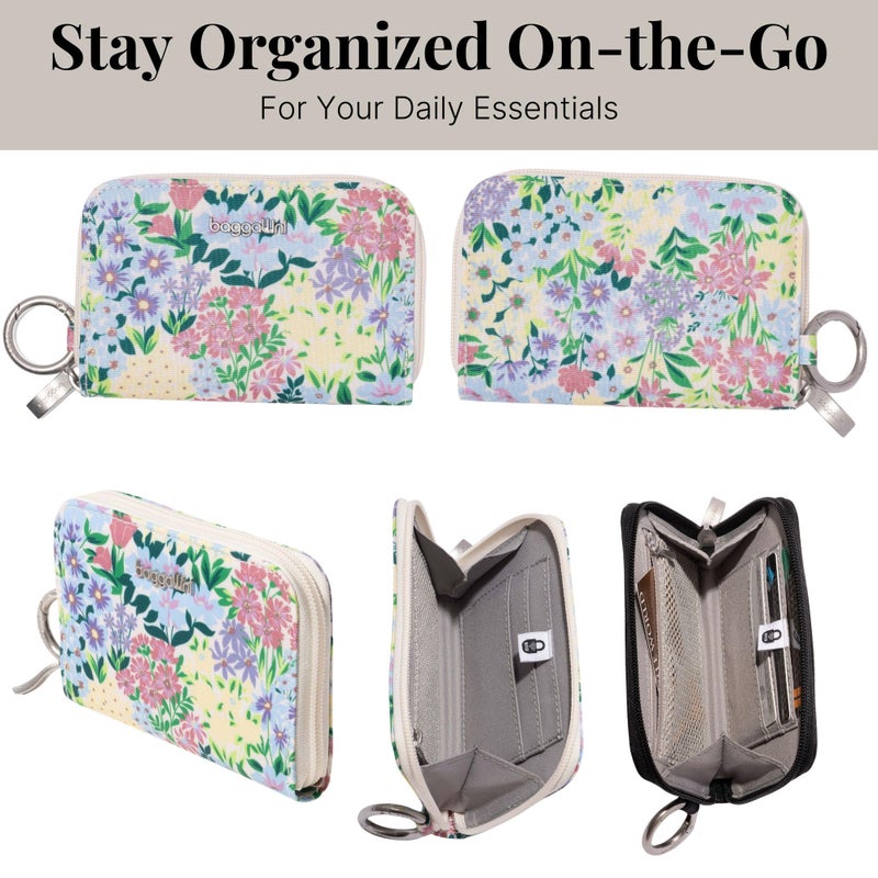 Baggallini Deluxe Card Case - Lightweight 5.5"x3.3" RFID Protected Womens Wallet Card Holder - Image 4