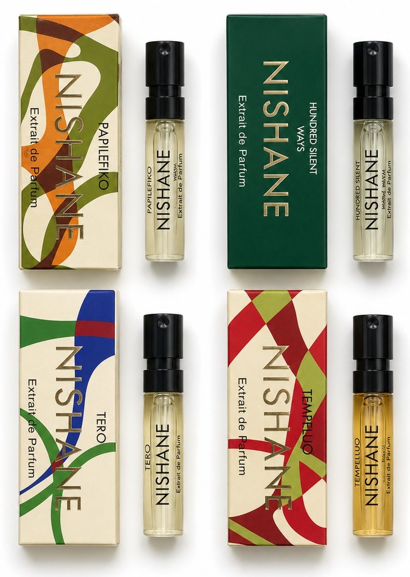 Nishane Nishan perfume set consisting of 4 pieces, 2 ml each - Image 1