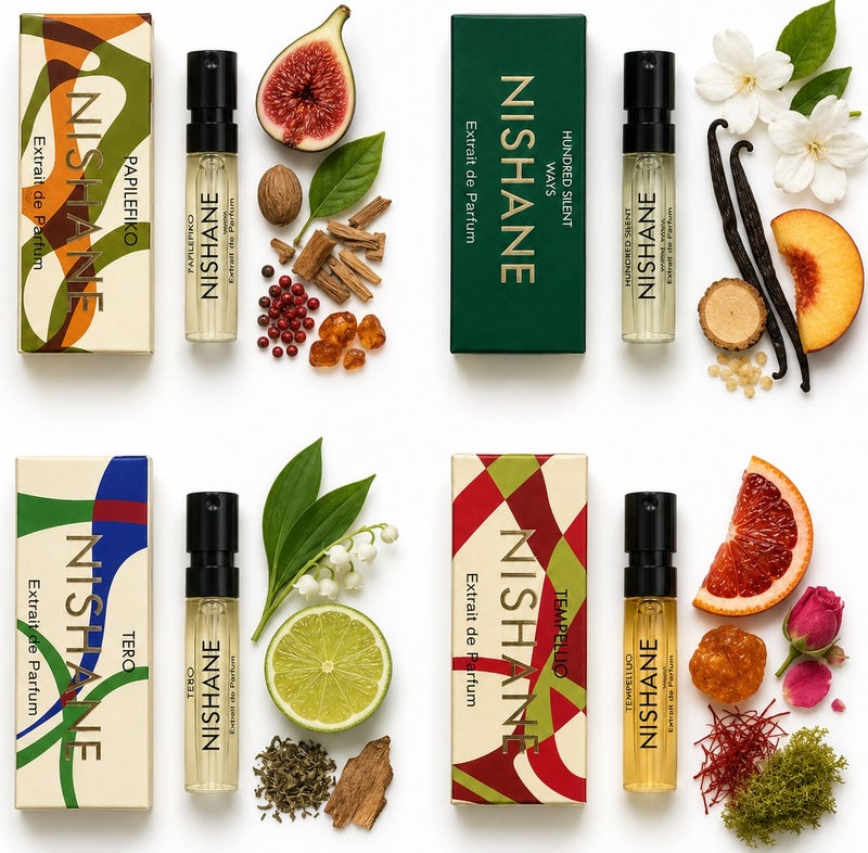 Nishane Nishan perfume set consisting of 4 pieces, 2 ml each - Image 2