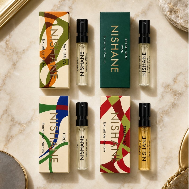Nishane Nishan perfume set consisting of 4 pieces, 2 ml each - Image 3
