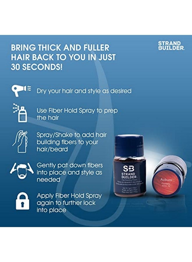 ستاند بيلدر ألياف بناء خصلات الشعر للشعر الخفيف والمتساقط، ألياف بناء الشعر بالكيراتين الطبيعي، مُكثِّف للشعر غير قابل للكشف للرجال والنساء، 15 جرام (بني) - Image 5