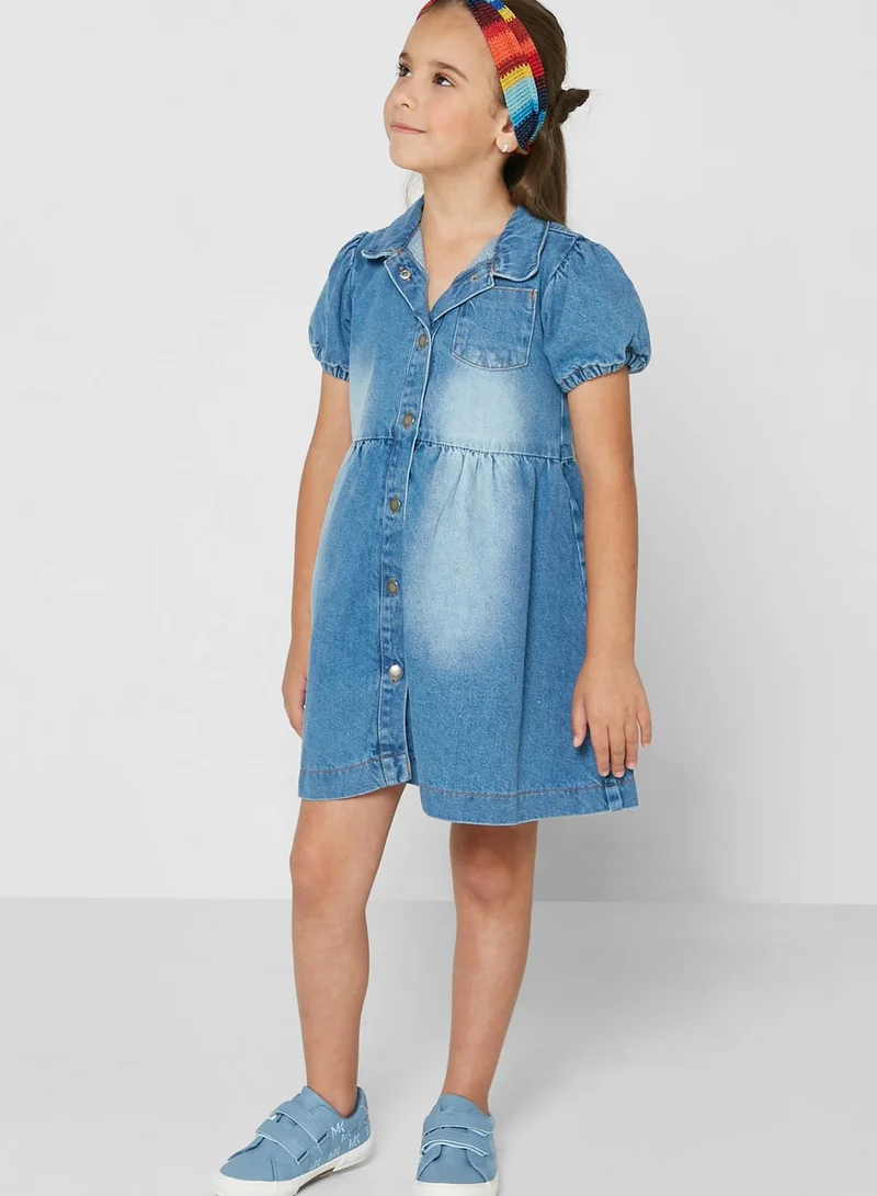 MINOTI Kids Denim Dress