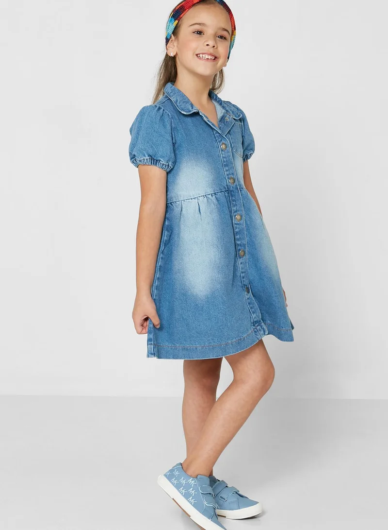 MINOTI Kids Denim Dress