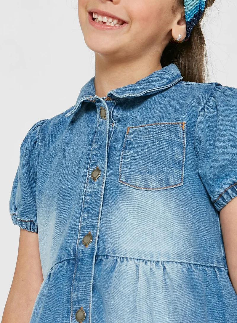 MINOTI Kids Denim Dress