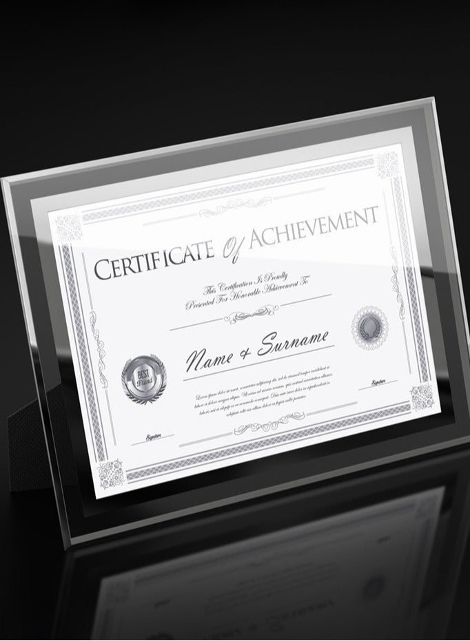 A4 Picture Frames Glass Photo Frame for Tabletop Picture Frame Made of High Definition Glass - Image 3