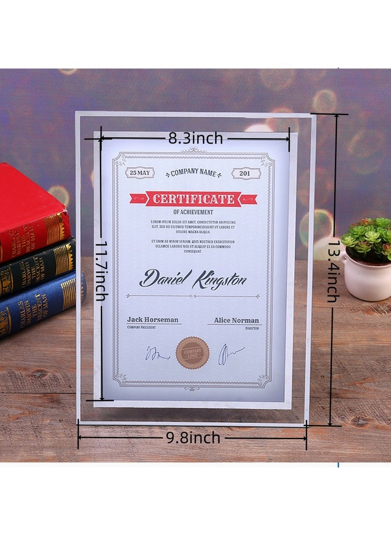 A4 Picture Frames Glass Photo Frame for Tabletop Picture Frame Made of High Definition Glass - Image 2