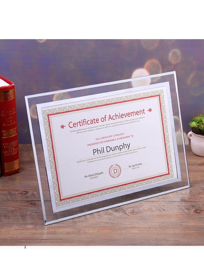 A4 Picture Frames Glass Photo Frame for Tabletop Picture Frame Made of High Definition Glass - Image 4