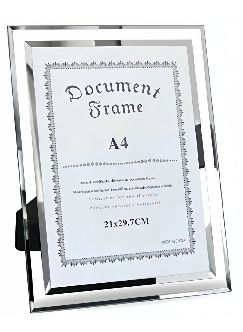 A4 Picture Frames Glass Photo Frame for Tabletop Picture Frame Made of High Definition Glass - Image 1
