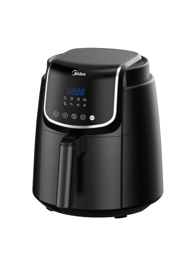 Midea XL Digital Air Fryer With Dual Cyclone Rapid Hot Technology for Frying, Grilling, Broiling, Roasting, Baking, Toasting, Timer up to 60 minutes Temperature Control up to 200°C 4 L 1500 W MFCN40D2 BLACK - Image 2