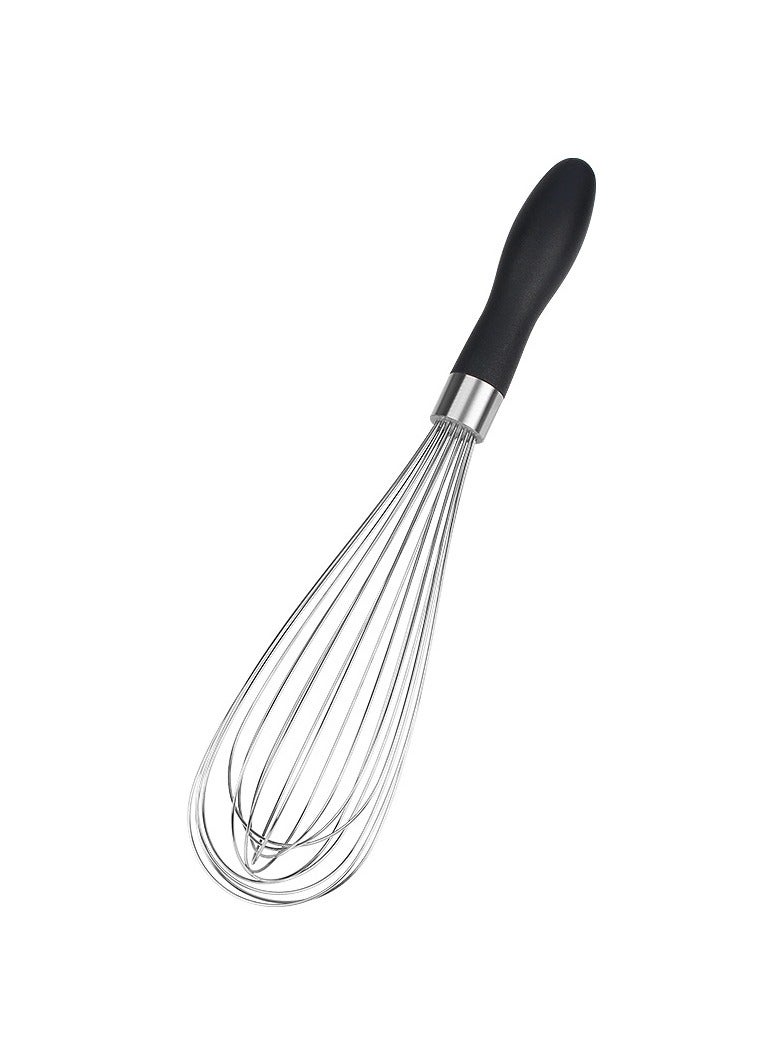 Stainless Steel Whisk,Balloon Whisk Kitchen Tool With Soft Silicone Handle,Thick Durable Wired Whisk Utensil For Blending, Beating, Whisking, Frothing, Stirring  - Image 4