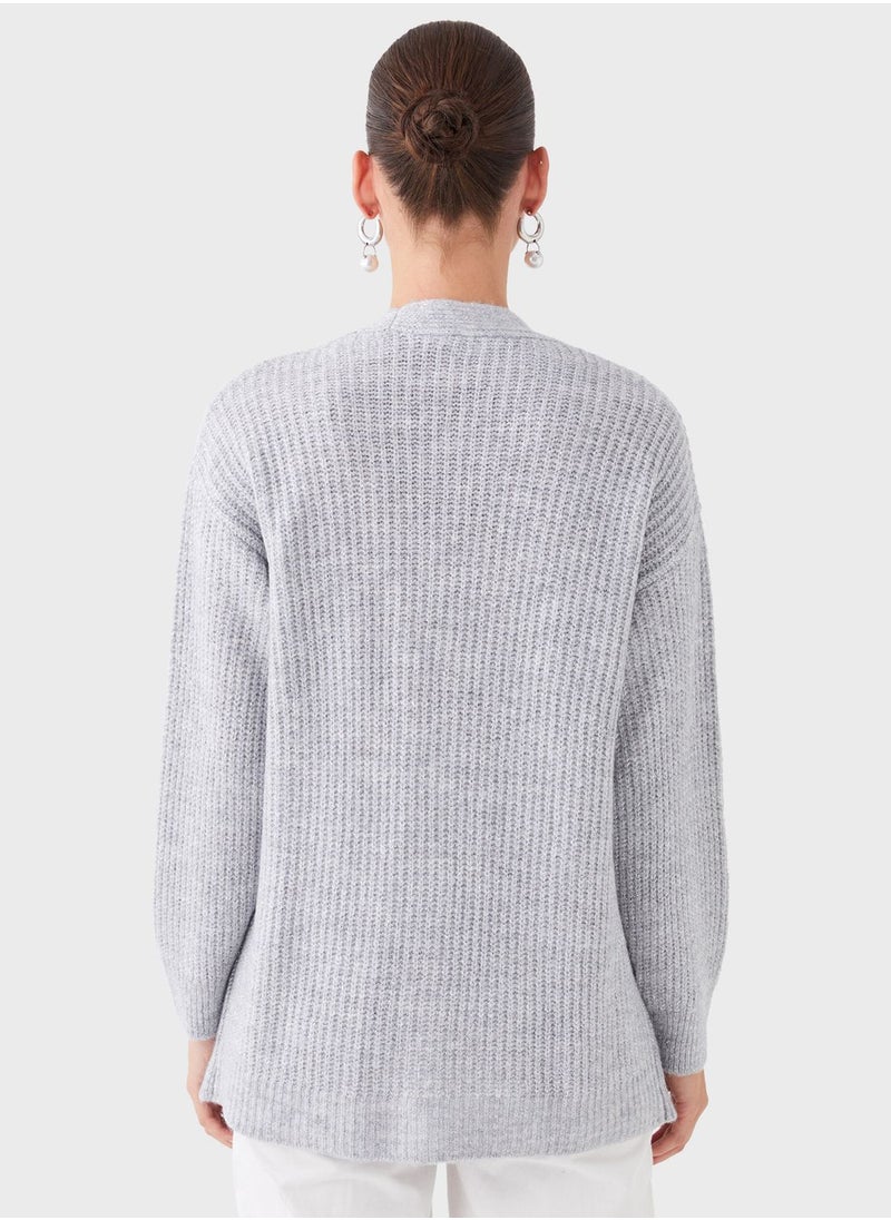 LC WAIKIKI - V-Neck Knitted Cardigan - Image 1