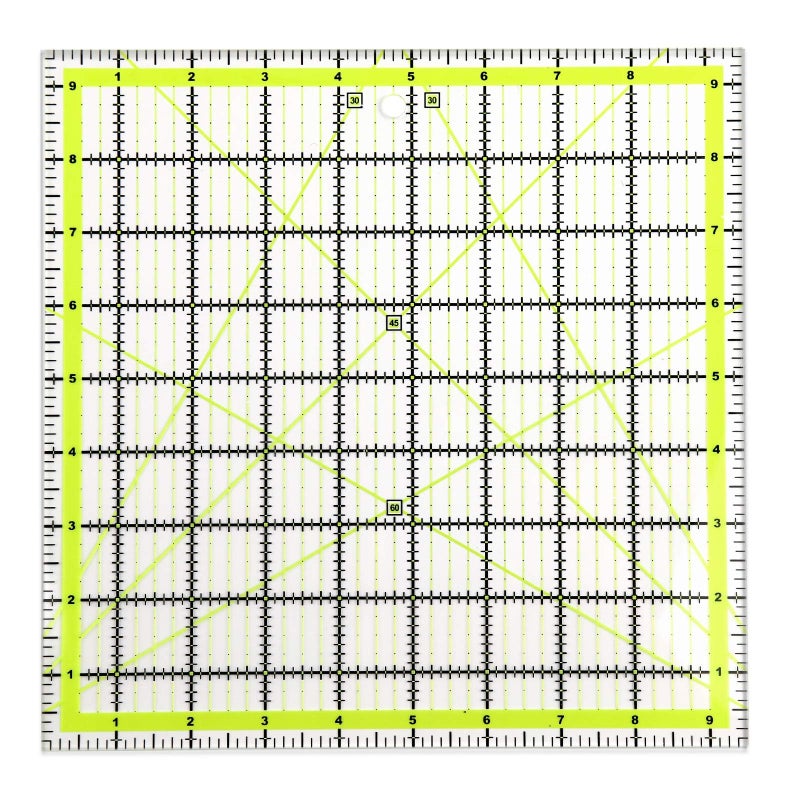UOOU Quilting Ruler 95X95 Square Quilting Rulers Fabric Cutting Ruler Acrylic Quilters Rulers Clear Mark for Easy Precision Cutting and Crafts Quilting and Sewing