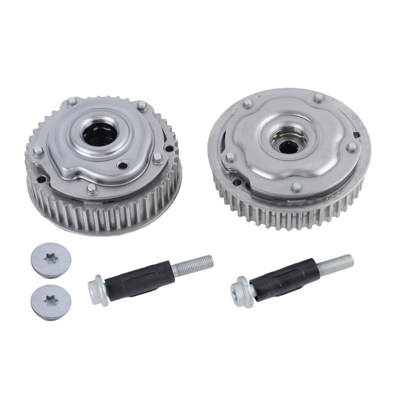 FEIDKS Intake Exhaust Engine Variable Valve Timing VVT Sprocket Camshaft Phaser Gear Fit for Chevrolet Aveo Cruze Sonic Trax Pontiac G3 Saturn Astra 4CYL 16L 18L Replacement 55567048 55567049