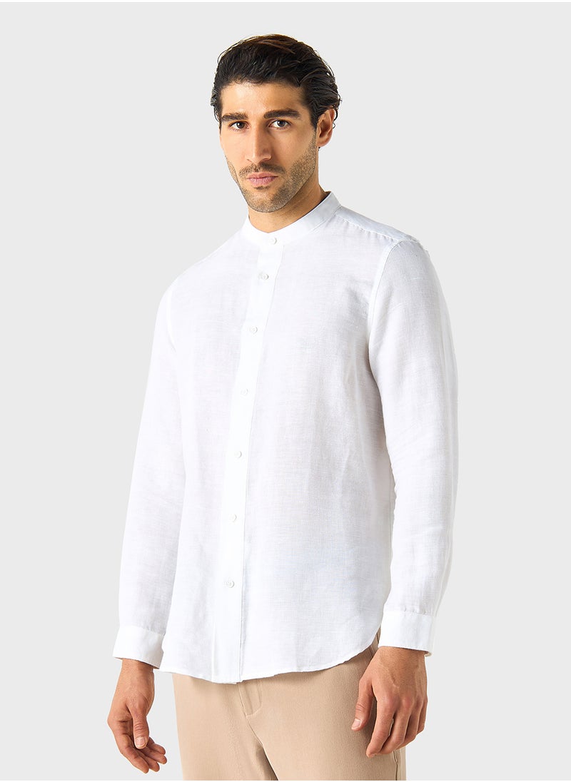 Iconic Regular Fit Textured Shirt  - Image 1