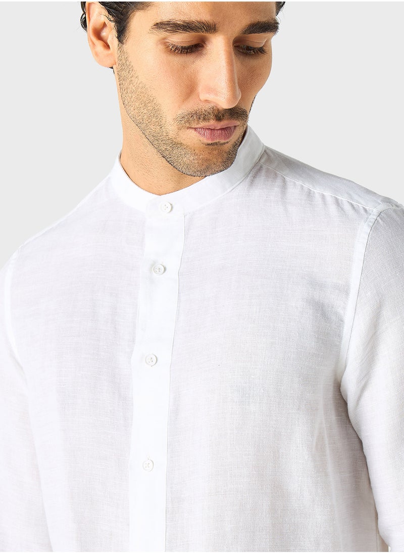 Iconic Regular Fit Textured Shirt  - Image 3