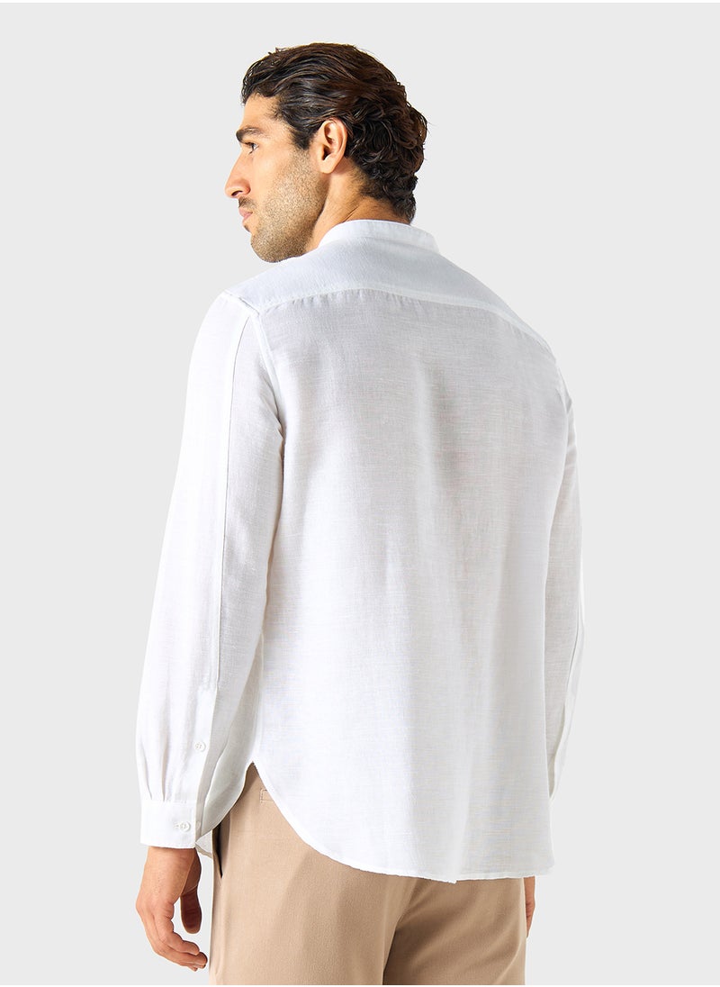 Iconic Regular Fit Textured Shirt  - Image 2