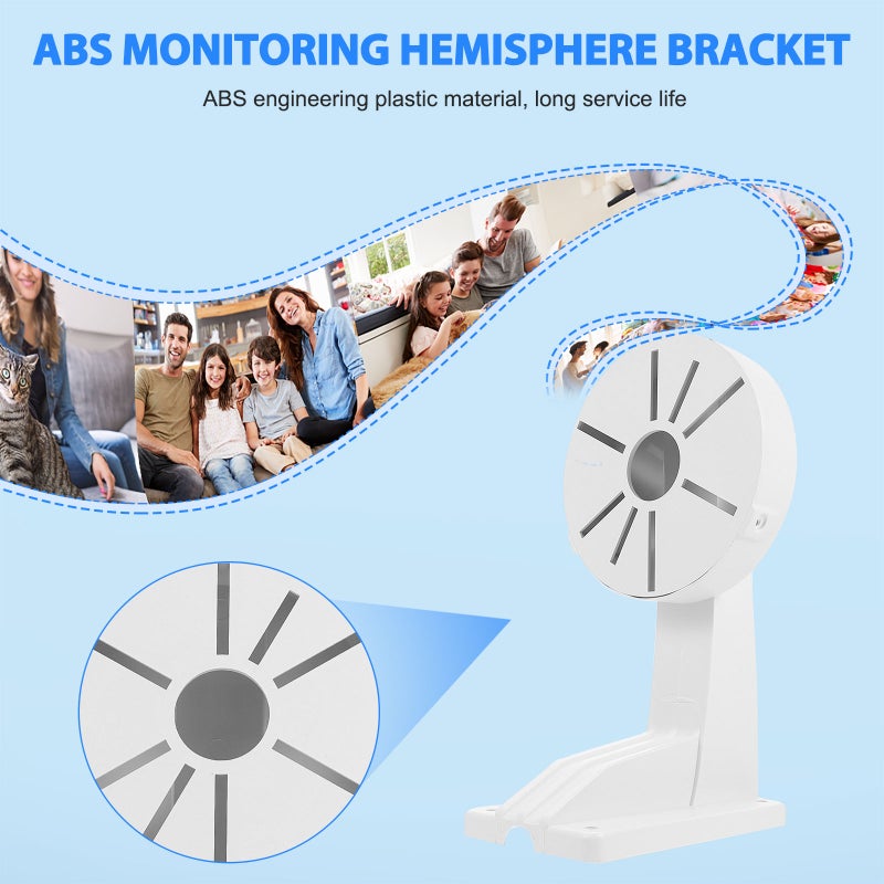 Dome Camera ABS Universal Indoor Outdoor Bracket with Install Screws - Image 3