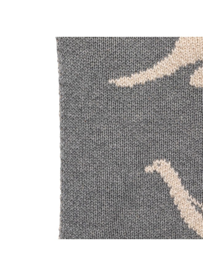 Creative Co-Op Cotton Knit Baby Blanket with Dinosaurs, 40" L x 32" W - Image 5