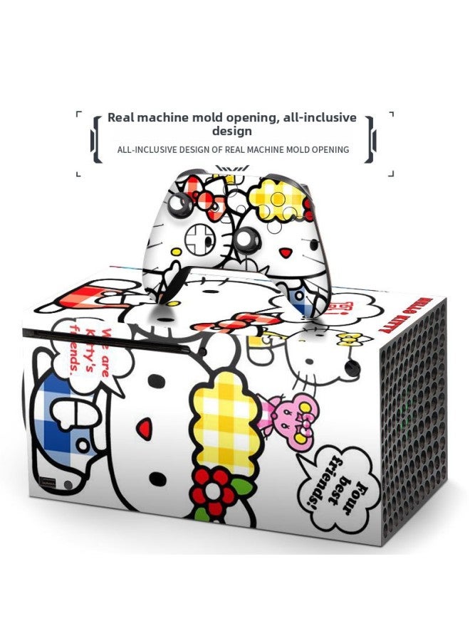 Loquat Suitable For Microsoft Xbox Series X Home Game Machine Protective Film Handle Accessories Film Cartoon Film-Color:043 - Image 4