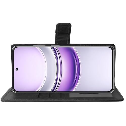 Casotec Flip Cover Back Case for Realme C73 5G / C75 4G | Premium Leather Finish | Inbuilt Pockets & Stand | Flip Cover Back Case for Realme C73 5G / C75 4G / C75 5G / Narzo 80 Lite 5G (Black) - Image 5