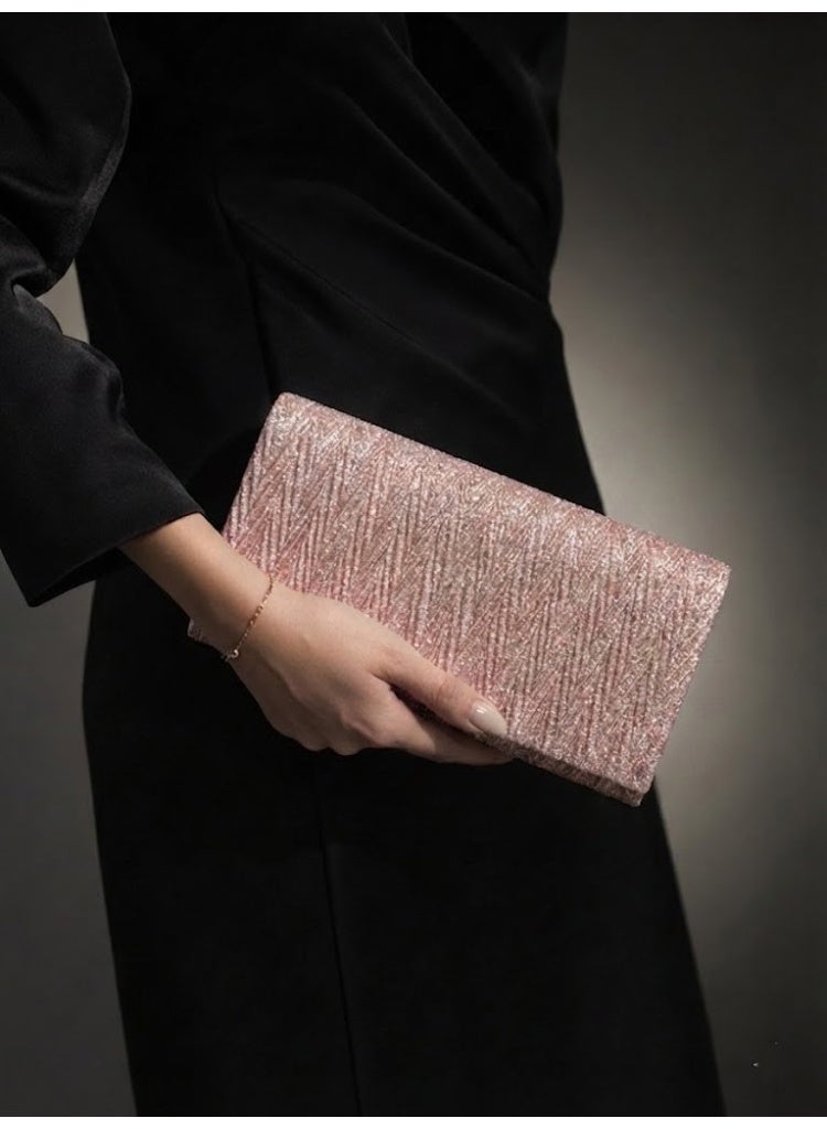 LIFESTYLISH crossbody evening bag Pleated Texture ZS-6 - Copper - Image 3