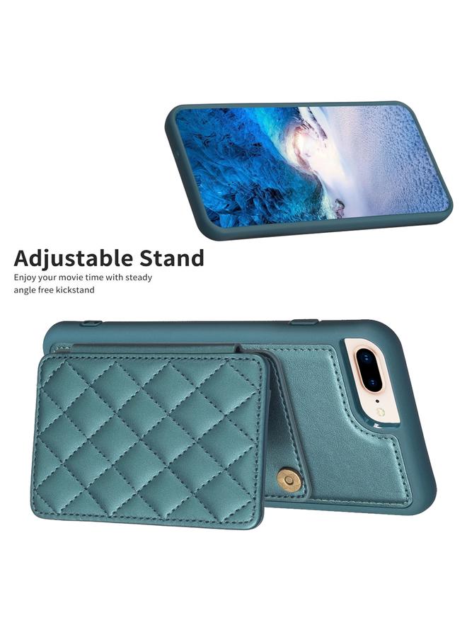 اس-توب جراب هاتف BF25 بتصميم مربع منقوش وحامل بطاقات لهاتف iPhone 8 Plus / 7 Plus - Image 5