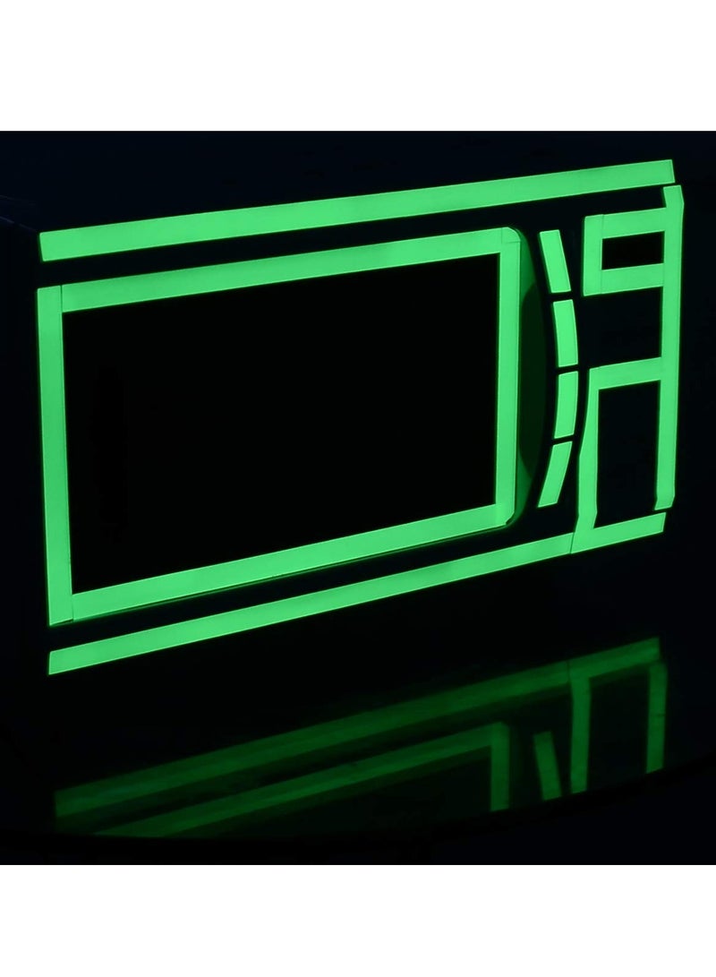 شواي قطعة شريط مضيء 390 بوصة في إجمالي ملصق الحائط الأخضر والأزرق ملصق شريط مضيء نونسليب DIY شريط لاصق جداري للمنزل لكل لفة 33 قدم طول 0.6 بوصة عرض - Image 3