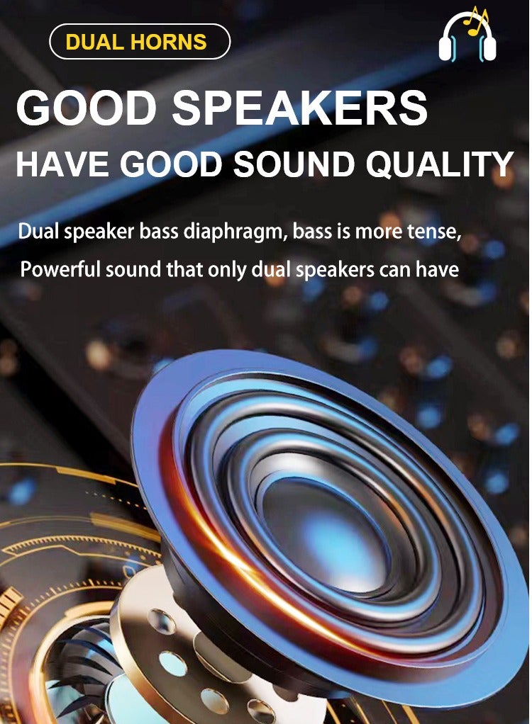 Bluetooth Speaker Karaoke Machine with Wireless Microphones for Kids and Adults - Image 4