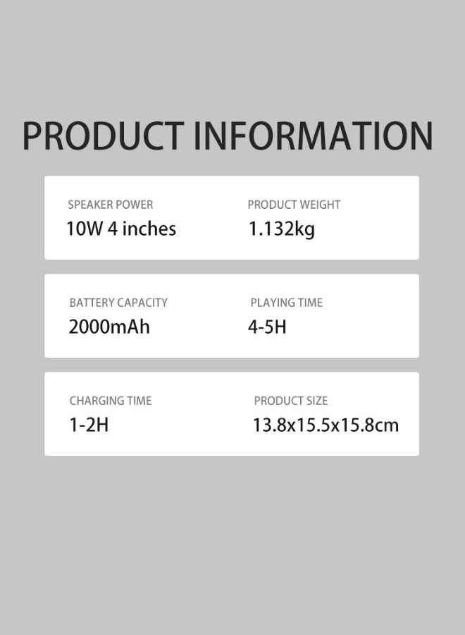 Bluetooth Speaker Karaoke Machine with Wireless Microphones for Kids and Adults - Image 5