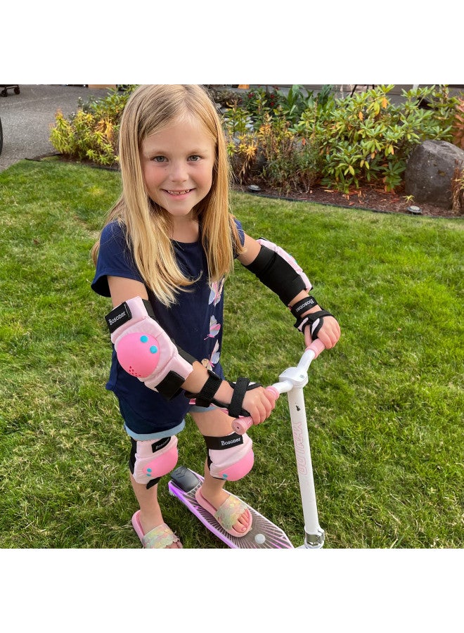 BOSONER Kids Knee Pads Set for 3-15 Year, Knee Elbow Pads and Wrist Guards for Boys/Girls, Child Protective Gear for Biking, Skating, Skateboarding, Roller Skating, Cycling, Scooter - Image 4