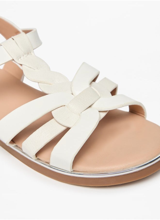 Flora Bella By Shoexpress - Girls Flat Sandals With Hook And Loop Closure - Image 1