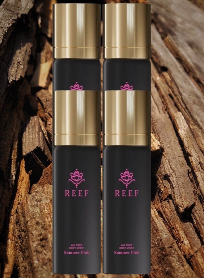 ريف 4 قطع عطر الجسم سمر بينك 125مل - Image 1