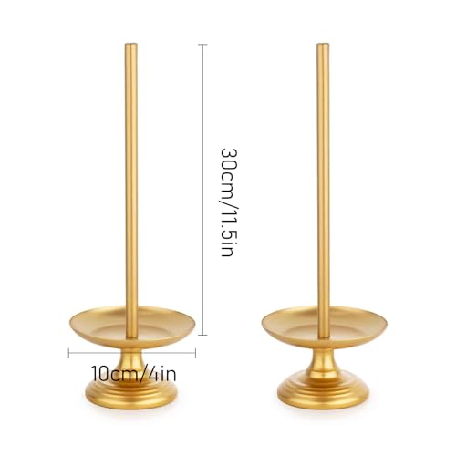 WOPARTY Donut Stand Metal 2 Pack,Display Tower for Dessert Table, Doughnut Holder for Birthday, Wedding, Baby Shower, Bridal Showers,Christmas, Party Supplies (Gold) - Image 4